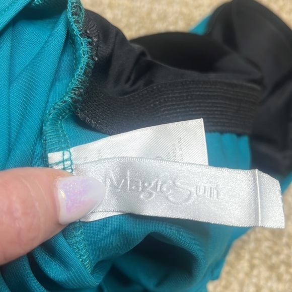 Magicsuit Studmuffin Lauren swimsuit in turquoise green - Picture 10 of 12